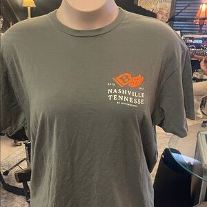 Tultex Nashville Tennessee Tee - Dark Gray and Orange